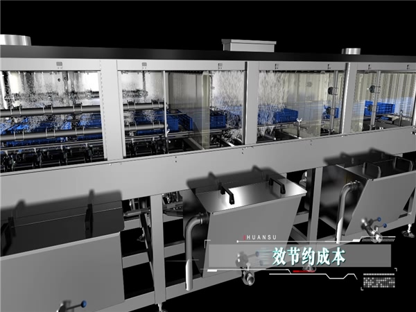 廠家定制，全自動不銹鋼熱水高壓噴淋洗筐機(jī)，周轉(zhuǎn)箱清洗機(jī)，塑料筐清洗機(jī)全國包郵